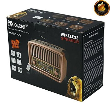 GOLON RX-BT 929 & BT 939 Müzik Kutusu Bluetooth Hoparlör Speaker