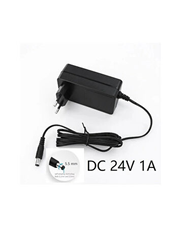 RMZ 24 Volt 1Amper Adaptör 5.5x2.5 Standart Uçlu
