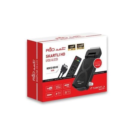 RİOSAT RHD900 DİSPLAY GÖZ HEM 1080P FULL HD HEM SCART HD UYDU ALICISI