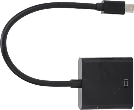 TAPLİN Mini DisplayPort - VGA Dönüştürücü PC Bilgisayar Için Taşınabilir Siyah TK-143