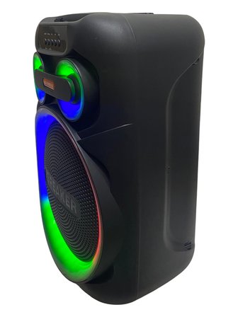 ROSE MS-1203BT-W 12 İNCH HOPARLÖR RGB LED TAŞINABİLİR 1 ADET MİKROFON USB-RADYO-BLUETOOTH HOPARLÖR