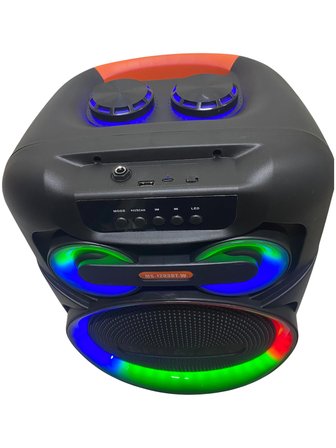 ROSE MS-1203BT-W 12 İNCH HOPARLÖR RGB LED TAŞINABİLİR 1 ADET MİKROFON USB-RADYO-BLUETOOTH HOPARLÖR