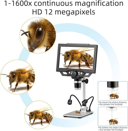 Class CMS-091 12MP 9'' Dijital Mikroskop 1600x Full HD