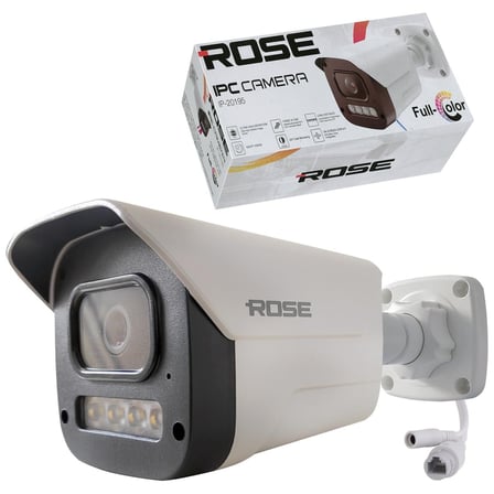 Rose IP-20195 Gece Renkli 4mp Ip Bullet Kamera Colorvu 3.6mm