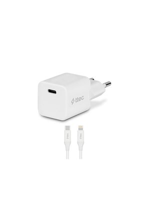 Ttec SmartCharger 20W PD Seyahat Hızlı Şarj Aleti + USB-C - Lightning (ıphone)1.50cm Kablo Beyaz - 2SCG20LB