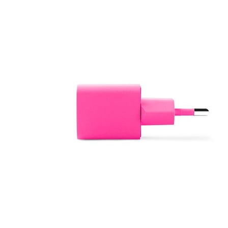 Ttec SmartCharger GAN 20W PD Seyahat Hızlı Şarj Aleti + USB-C - Lightning 120cm Kablo Neon Pembe