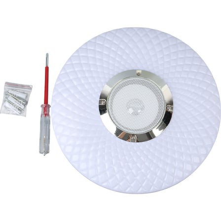 Alan Aydınlatma Beyaz 30*6 Cm 24 Watt Bluetooth Hoparlörlü Tavan Aydınlatma (AL-BL302) Tornavida Hediyeli