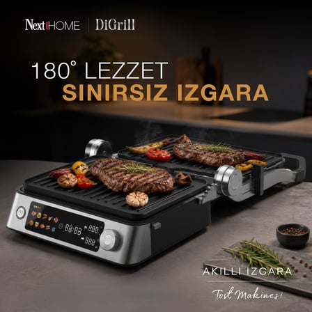 NextHome DiGrill Akıllı Izgara - Tost Makinesi 