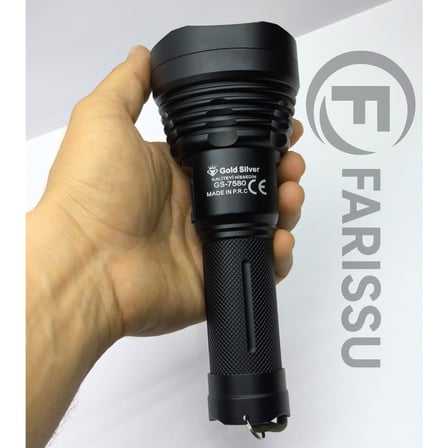 Gold Silver GS-7580 Profesyonel Şarjlı El Feneri - 20W, 1200 Lümen, 6000 Mah Batarya