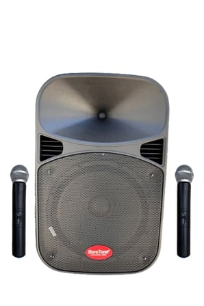 Spekon BareTone Mob-15 El + El 15" USB-BT Taşınabilir Seyyar Şarjlı Ses Sistemi