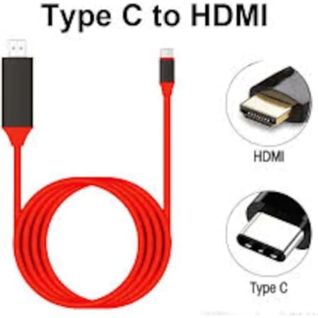 S LİNE Type-C To Hdmı 4K Tv Ses Görüntü Kablosu Samsung S8 / S9 / S10 Uyumlu HDMI Kablo FHD34