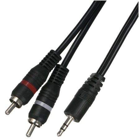 TUNEX 3,5 mm Erkek 2 X RCA Erkek 10 Mt Kablo