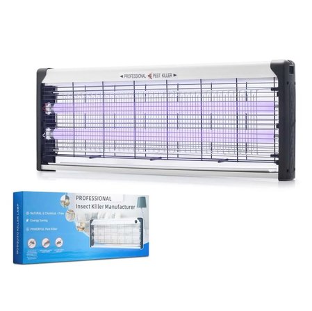HADRON HDX9302 Elektrikli Sinek Öldürücü Cihaz 40W 65 cm Floresan ABS Siyah Beyaz