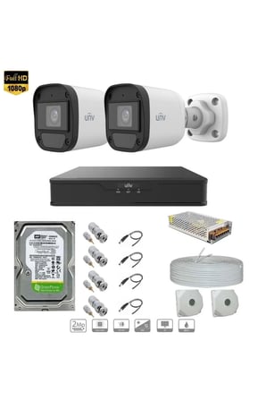 UNV Full Hd 2 Kameralı Set Sesli 