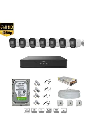UNV Full Hd 7 Kameralı Set Sesli 