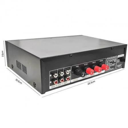 Nwork Av-400t Anfi 100 Watt 220v Trafolu 2 Bölge Dijital Bluetooth Usb Sd