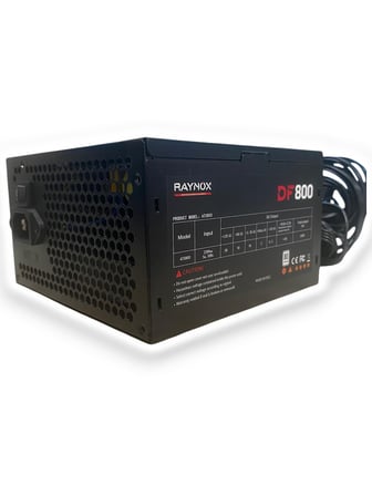RAYNOX ATX800W PEAK 800W 12cm Fan 4*SATA Oyuncu PC Destekli Power Supply