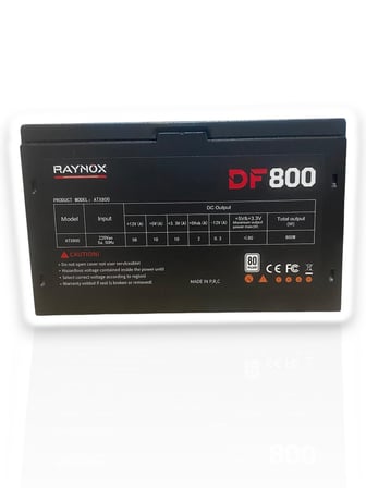 RAYNOX ATX800W PEAK 800W 12cm Fan 4*SATA Oyuncu PC Destekli Power Supply
