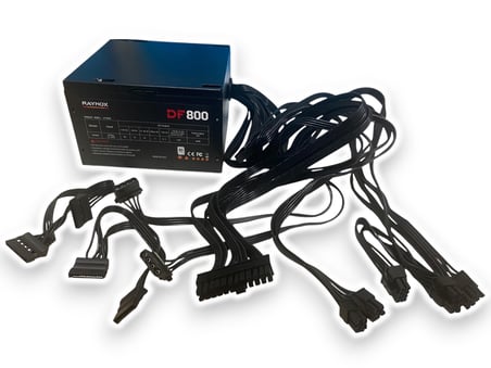 RAYNOX ATX800W PEAK 800W 12cm Fan 4*SATA Oyuncu PC Destekli Power Supply