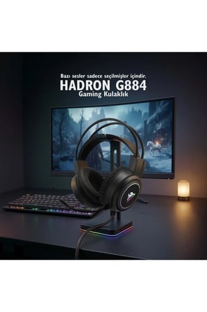 Hadron NODAR G884 Gaming Kulaklık USB - Siyah