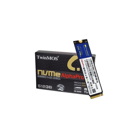 TwinMos 512GB M.2 PCIe Gen3 NVMe SSD (3600-3250Mb-s) NVME512GB2280AP TLC 3DNAND Ssd