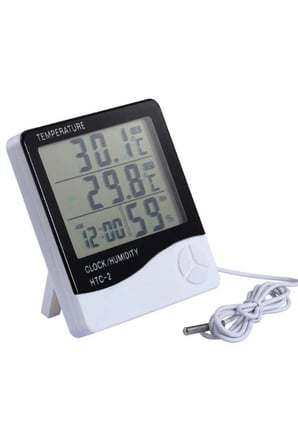 Gesi Htc-2 Saat Termometre Isı Nem Ölçer Problu -10/+50°