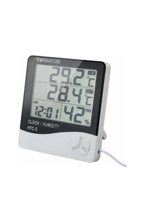 Gesi Htc-2 Saat Termometre Isı Nem Ölçer Problu -10/+50°