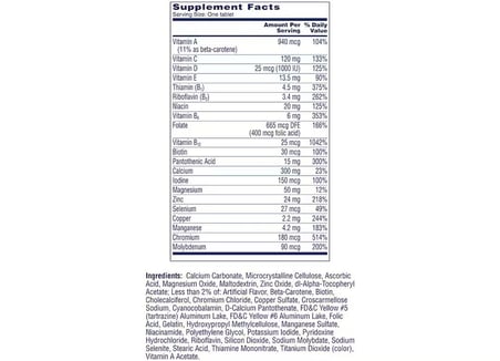 Women's 50+ Multı Nutritional Support for. 100 Tablet