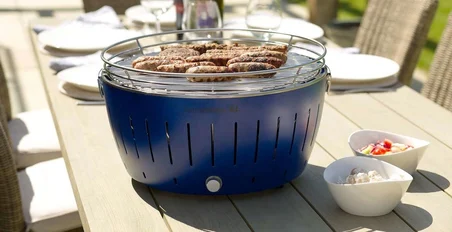 LotusGrill XL Dumansız Kömürlü Mangal - Mavi