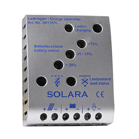 Solara SR135TL 140Wp 12/24V PWM Solar Şarj Regülatörü