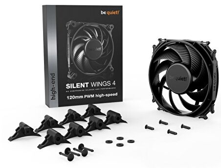 BE QUIET! Be Quiet! Silent Wings 4 120mm PWM 2500 RPM  Premium Kasa Fanı 4-Pin - BL094