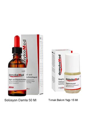 Demykomed Tırnak Bakım Seti – Mantara Duyarlı ve Kırılgan Tırnaklar İçin Yoğun Bakım Kompleksi Yağ 15 Ml + Damla 50 Ml