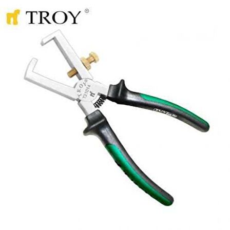 Troy 21014 Ayarlı Kablo Sıyırma Pensesi (160Mm)