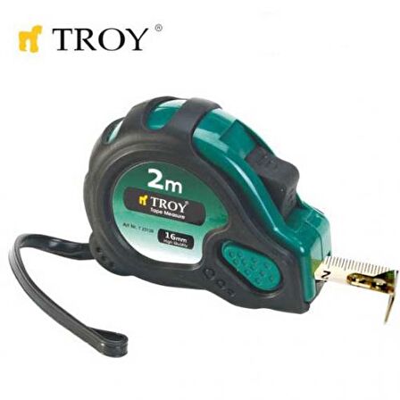 Troy 23122 Stoperli Şerit Metre (2Mx16Mm)