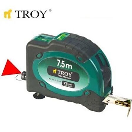 TROY 23100 Lazerli Şerit Metre 8 x 25mm