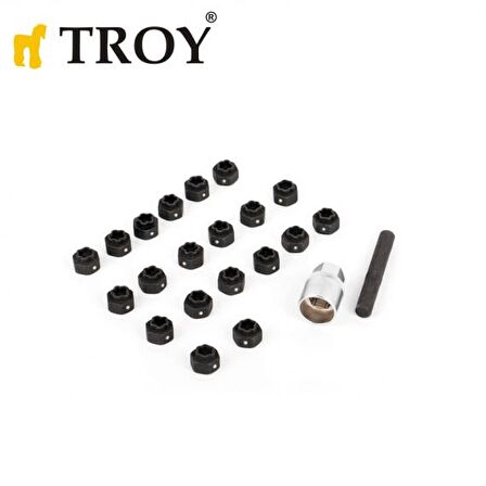 Troy 26140 Audi Bijon Somunu Lokma Seti. 22 Parça