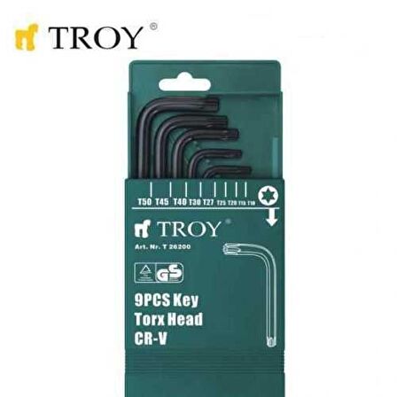 Troy 26200 Allen Anahtar Seti (Torx. 9 Parça)