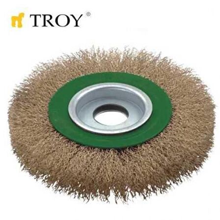 Troy 27704-178 Saçaklı Daire Fırça (178Mm)