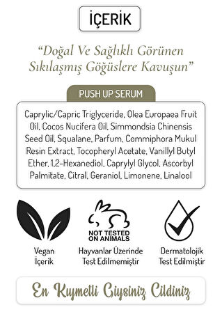 Elaine Perine Göğüs Sıkılaştırıcı Dikleştirici Serum Dekolte Bölgesi Dolgunlaştırıcı Cilt Serumu 30ML