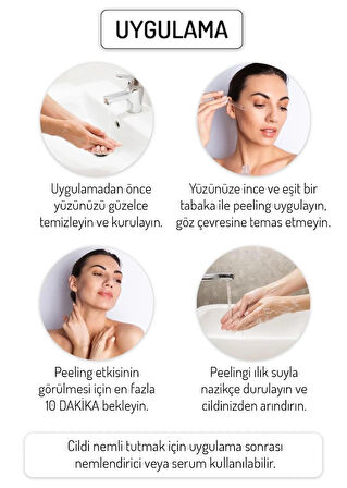 Nanoderma Face Peeling %30 Aha %2 Bha Cilt Tonu Eşitleyici Leke Karşıtı Yenileyici Kırmızı Peeling Serum 30ML