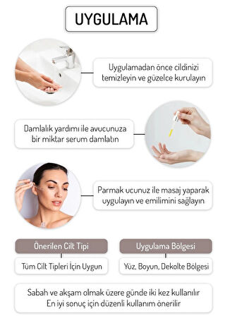 Elaine Perine %15 C Vitamini + %1 E Vitamini Serumu Cilt Tonu Eşitleyici Aydınlatıcı Kolajen Artırıcı Serum 30ML