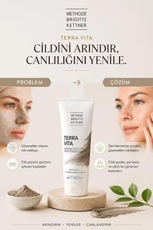 Terra Vita 150 ml – Canlandırıcı Doğal Yüz Bakım Maskesi