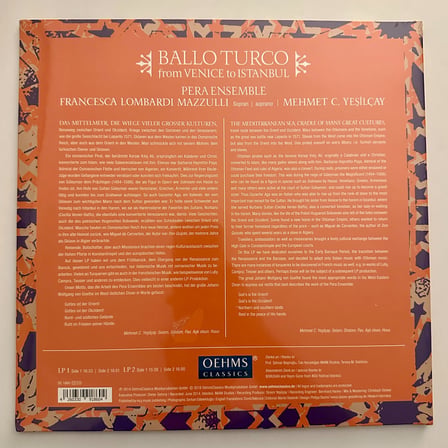 A.K. Müzik Pera Ensemble Ballo Turco 2 LP Klasik Plak