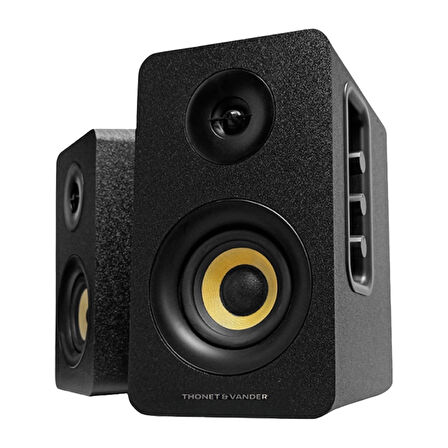 Thonet & Vander Kumpel Bluetooth 5.0 RCA 50W Siyah 2.0 Hoparlör HK096-03676