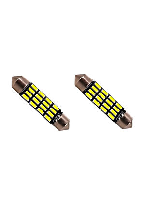 39mm Beyaz 16 Smd Sofit Oto Led Iç Aydınlatma Ampulü