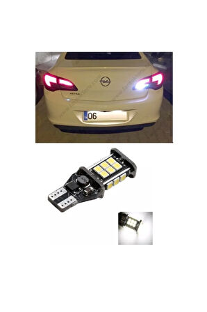 Opel Astra J  Uyumlu Sedan Beyaz Led Geri Vites Ampulü T15 W16w 1 Adet