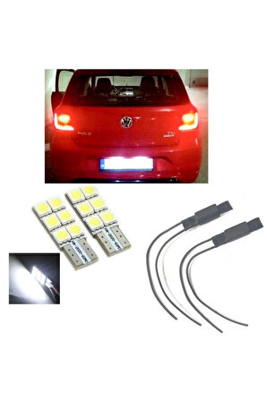 Vw Polo 6r 6c Beyaz Led Plaka Lambası Ampul Seti