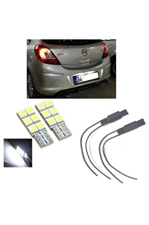 Opel Corsa D Corsa E Kasa Led Plaka Aydınlatma Seti