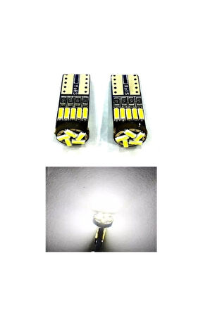 T10 Duy 15 Smd Dipsiz Oto Led Park Ampulü Beyaz