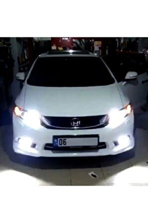 Honda Cıvıc Fb7 Led Uzun Far Ampulü Şimşek Etkili Hb3 Zero Uyumlu